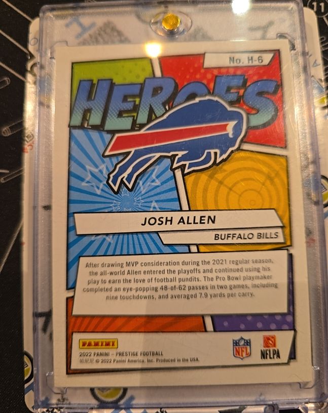 2022 Panini Prestige Football Heroes #H-6 Josh Allen — front