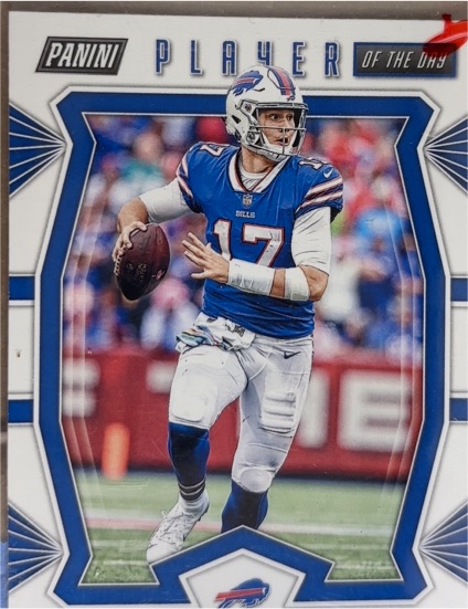 2020 Panini Player of the Day Josh Allen — front