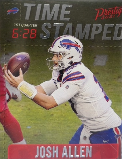 2021 Panini Prestige Time Stamped #TS-JA Josh Allen — front