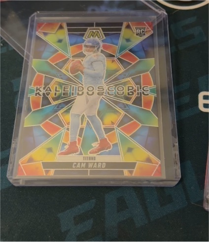 2025 Panini Mosaic #2 Cam Ward Kaleidoscopic Rookie Card — front