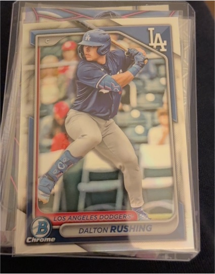 2024 Bowman Draft Chrome #BDC-46 Dalton Rushing — front