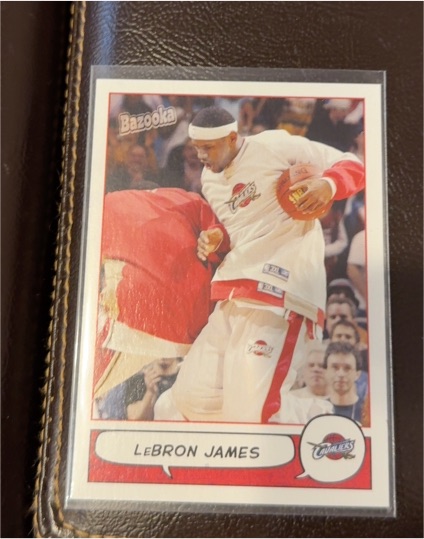 2004-05 Topps Bazooka #100 LeBron James — front