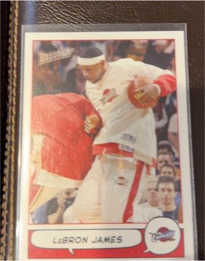 2004 Topps Bazooka #100 LeBron James — front