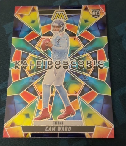 2025 Panini Mosaic #2 Cam Ward Kaleidoscopic Rookie — front