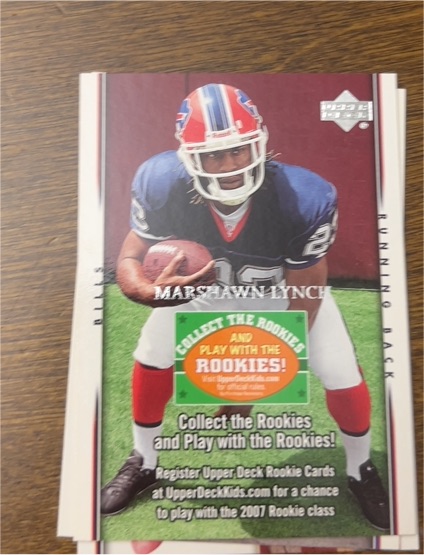 2007 Upper Deck Collect the Rookies #NNO Marshawn Lynch — front
