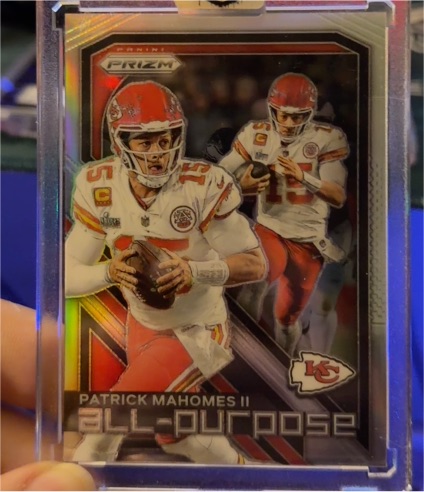 2023 Panini Prizm #APP-PM Patrick Mahomes II All Purpose Silver Prizm — front
