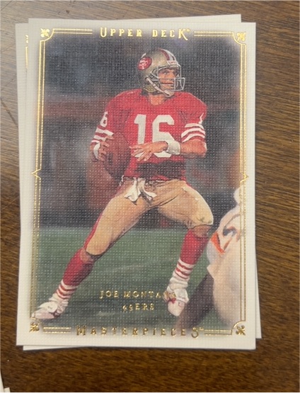 2008 Upper Deck Masterpieces #46 Joe Montana — front