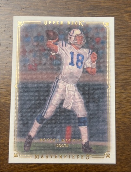 2008 Upper Deck Masterpieces #68 Peyton Manning — front