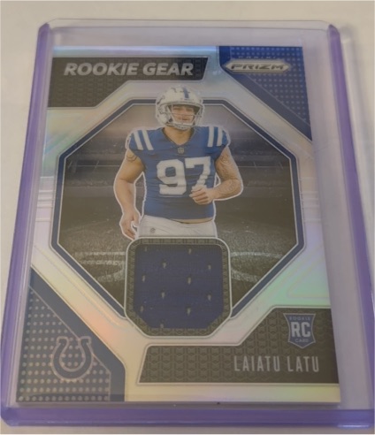 2024 Panini Prizm #RG-LLU Laiatu Latu Rookie Gear — front