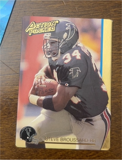 1992 Action Packed #1 Steve Broussard — front