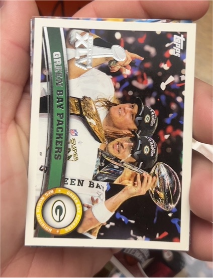 2011 Topps #247 Green Bay Packers Aaron Rodgers Clay Matthews — front