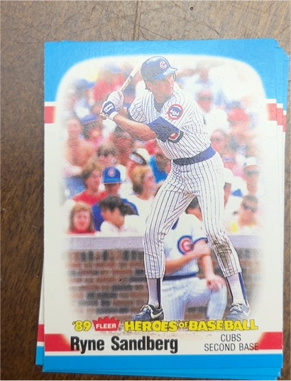 1989 Fleer Heroes of Baseball #35 Ryne Sandberg — front