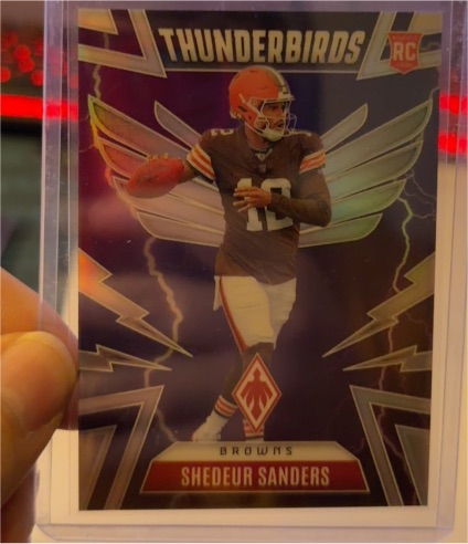 2025 Panini Phoenix Thunderbirds # Shedeur Sanders Rookie Card — front