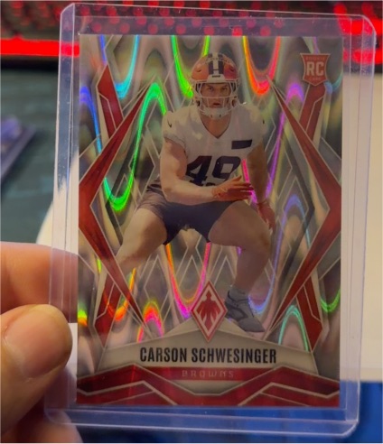 2025 Panini Phoenix RC Carson Schwesinger — front