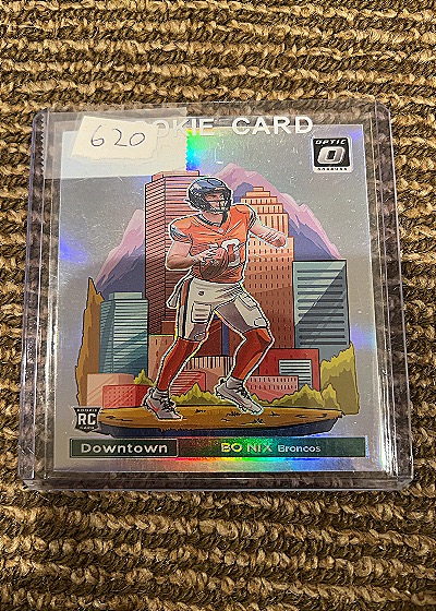 2024 Panini Donruss Optic Downtown! #19 Bo Nix — front