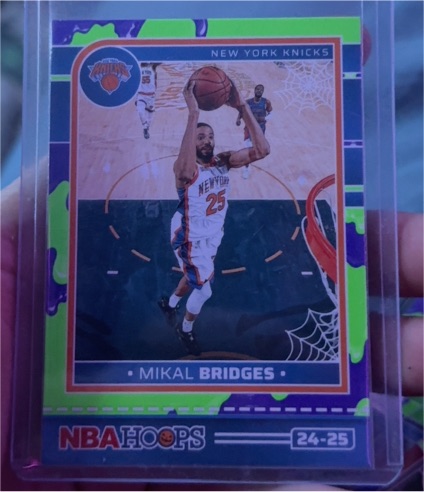2024-25 Panini NBA Hoops Haunted Hoops #24-25 Mikal Bridges — front