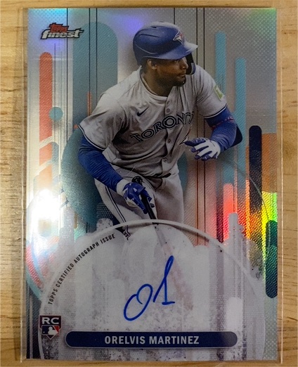 2025 Topps Finest #FA-OM Orelvis Martinez Rookie Auto — front