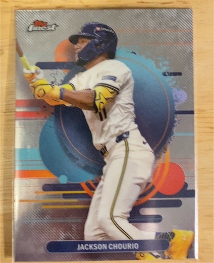 2025 Topps Finest #112 Jackson Chourio — front