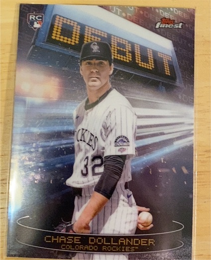 2025 Topps Finest #D-27 Chase Dollander — front