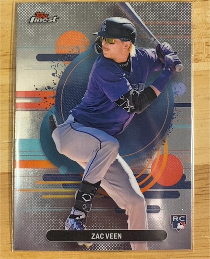 2025 Topps Finest #192 Zac Veen — front