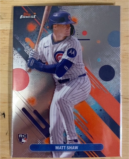 2025 Topps Finest #85 Matt Shaw — front