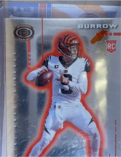 2020 Panini Chronicles Dynagon #D-1 Joe Burrow Rookie Card — front
