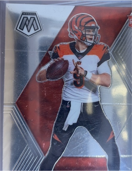2020 Panini Mosaic #201 Joe Burrow Rookie Card Bengals — front