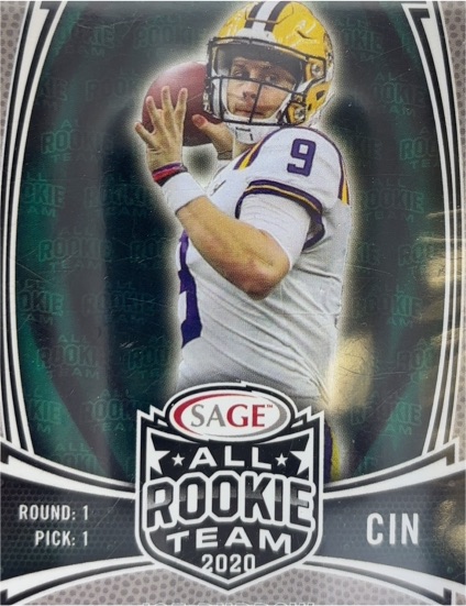 2020 SAGE All Rookie Team #RT-1 Joe Burrow — front