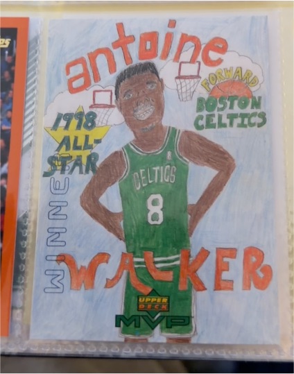 1999 Upper Deck MVP #W13 Antoine Walker Draw Your Own — front
