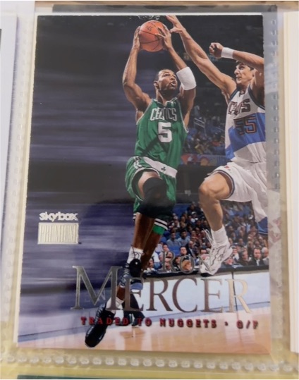 1999 SkyBox Premium #92 Ron Mercer — front