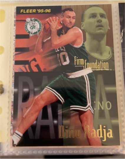 1995-96 Fleer #321 Dino Radja — front
