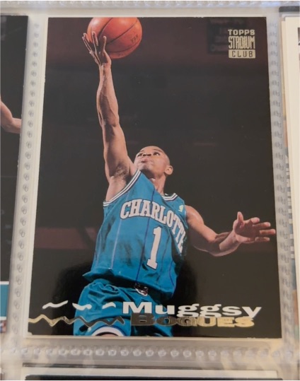 1993-94 Topps Stadium Club #204 Muggsy Bogues — front