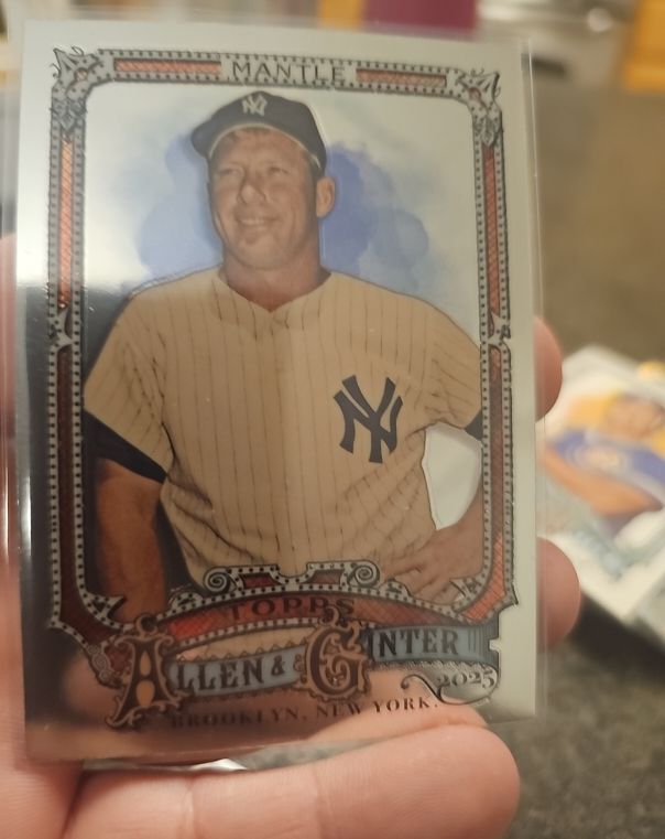 2025 Topps Allen & Ginter #19 Mickey Mantle — front