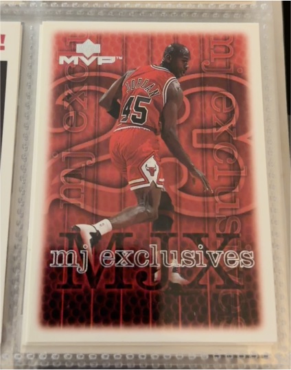 1999-00 Upper Deck MVP #185 Michael Jordan MJ Exclusives — front