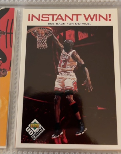 1998-99 Upper Deck UD Choice Instant Win #IW2 Michael Jordan — front
