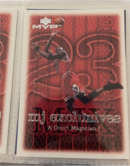 1999-00 Upper Deck MVP MJ Exclusives #182 Michael Jordan — front
