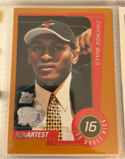 1999-00 Topps NBA Tipoff #113 Ron Artest — front