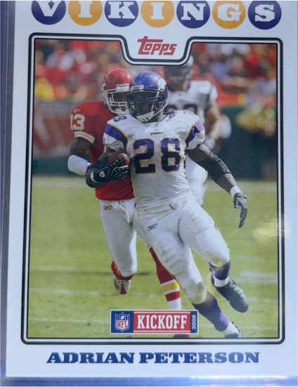 2009 Topps Kickoff Adrian Peterson — front