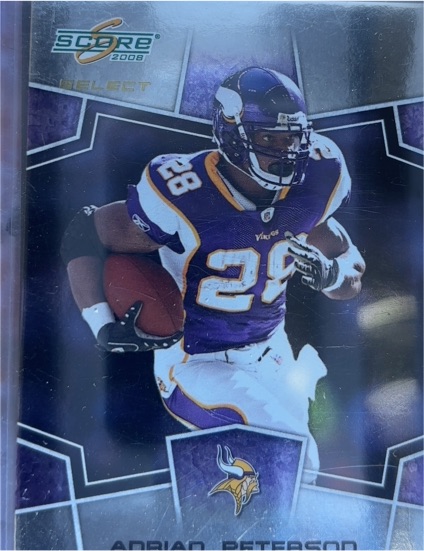 2008 Score Select #172 Adrian Peterson — front