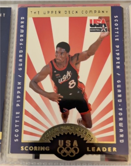 1996 Upper Deck USA Basketball Follow Your Dreams #F7 Scottie Pippen — front