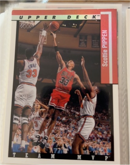 1993-94 Upper Deck Team MVP #TM4 Scottie Pippen — front