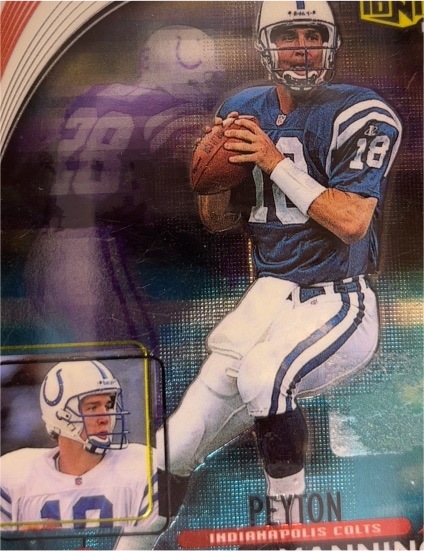 1999 Upper Deck Ionix #25 Peyton Manning — front