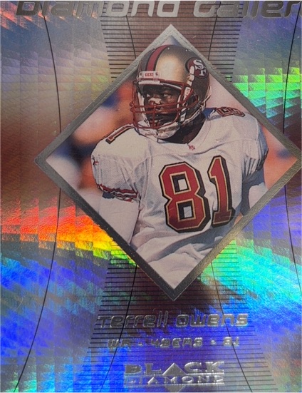 1999 Upper Deck Black Diamond #G9 Terrell Owens — front
