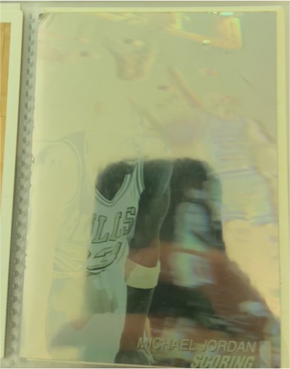 1991 Upper Deck #AW1 Michael Jordan Scoring Insert Hologram — front