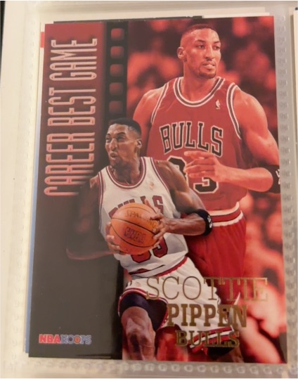 1996-97 NBA Hoops #341 Scottie Pippen — front