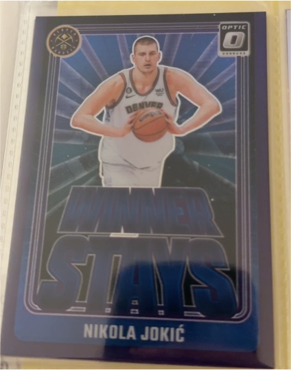 2024-25 Donruss Optic #6 Nikola Jokic Winner Stays Purple — front