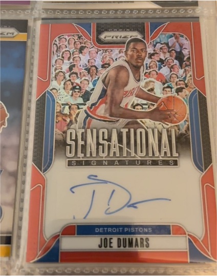2024-25 Panini Prizm #SS-JDU Joe Dumars Sensational Signatures — front