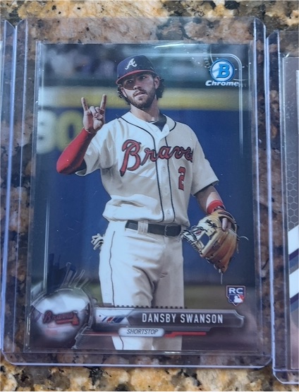 2017 Bowman Chrome #86 Dansby Swanson — front