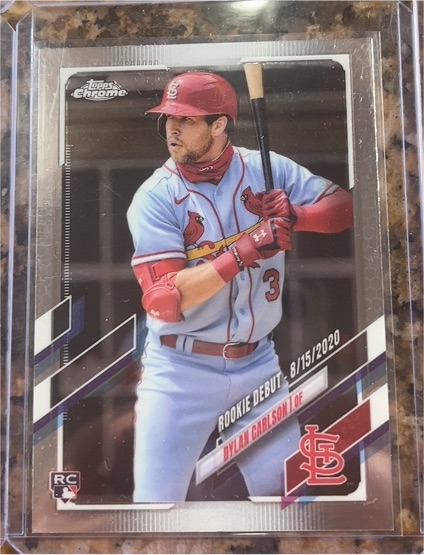 2021 Topps Chrome Update #USC54 Dylan Carlson — front