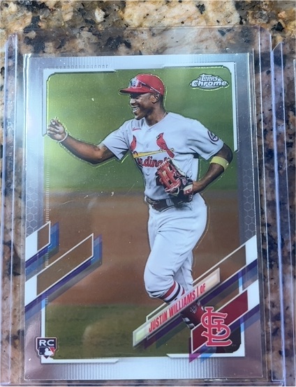 2021 Topps Chrome Update #USC95 Justin Williams — front